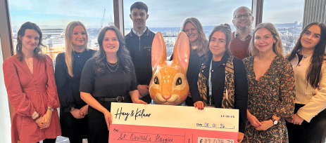 Record-breaking fundraising year sees Hay & Kilner donate over £22,000 to St Oswald’s Hospice
