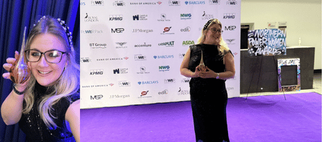 Kayleigh Laverick recognised at the Prestigious Northern Power Women Award for Transformational Work in Maternal Mental Health